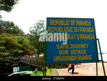 Confine congolese - Rwanda Foto Stock