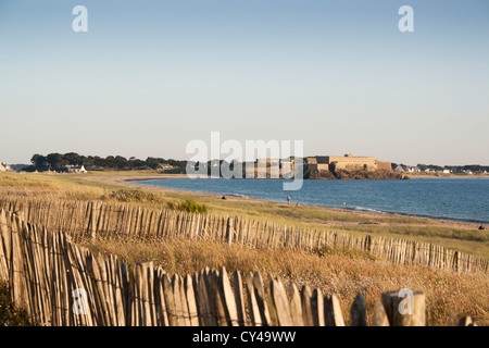 Plage de Penthievre nel comune di Saint Pierre Quiberon nel dipartimento di Morbihan, in Bretagna, Francia Foto Stock