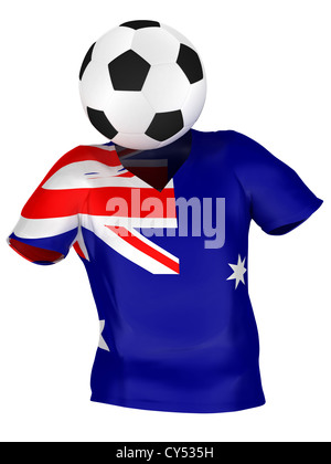 Nazionale di calcio dell'Australia . Tutti i team Collection . Isolato Foto Stock