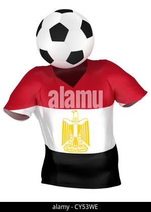 Nazionale di calcio dell'Egitto . Tutti i team Collection . Isolato Foto Stock