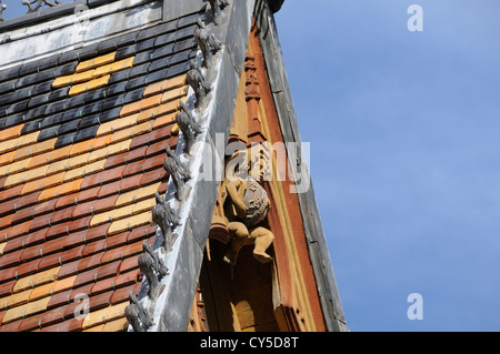 Hospices de Beaune, Hotel Dieu, Beaune, Borgogna, Cote d'Or, Francia, Europa Foto Stock