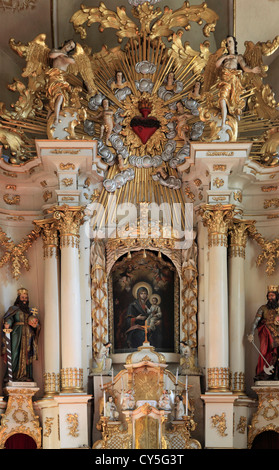 La Romania, Cluj-Napoca, chiesa francescana, interna Foto Stock