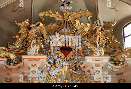 La Romania, Cluj-Napoca, chiesa francescana, interna Foto Stock