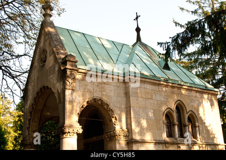 Cappella del cimitero Mirogoj, Zagabria, Croazia Foto Stock