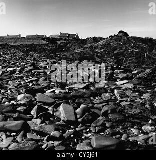 Kearney villaggio al bordo del mare irlandese, Co Down, Irlanda del Nord Foto Stock