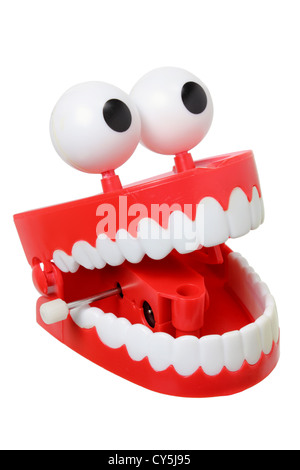 Denti di chattering Toy Foto Stock