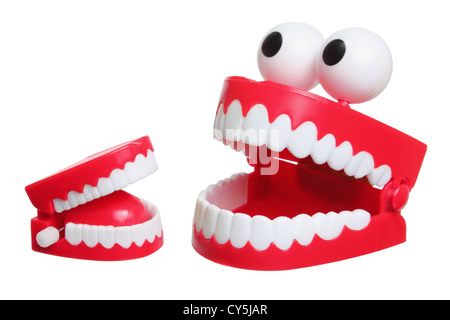 Denti di chattering Toy Foto Stock