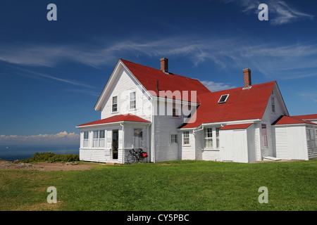 Museo Monhegan e faro, Monhegan Island, Maine Foto Stock