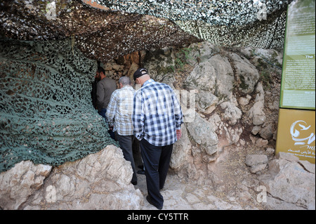 Le foto scattate all'interno del Hezbollah parco a tema a Mleeta, un museo a cielo aperto illustrando l'anti-Israele resistenza in Libano. Foto Stock