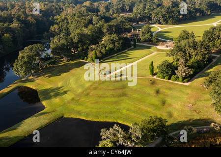 Vista aerea di Middleton Place plantation Charleston, Carolina del Sud. Foto Stock