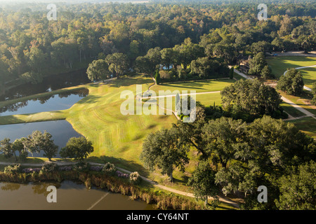 Vista aerea di Middleton Place plantation Charleston, Carolina del Sud. Foto Stock