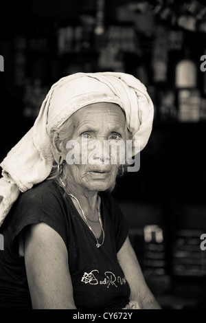 Donna locale, Fishling village, Nepal Foto Stock