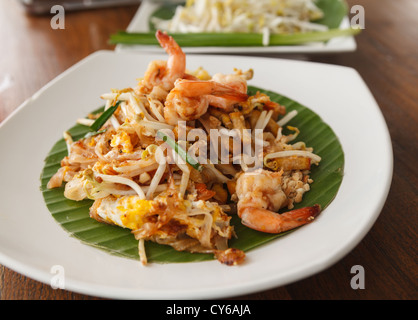 Pad Thai. A base di noodle Thai Style Foto Stock