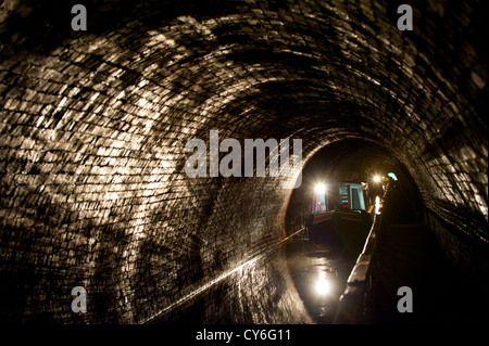 Darkie Tunnel, Chirk acquedotto, il Galles del Nord, Regno Unito Foto Stock