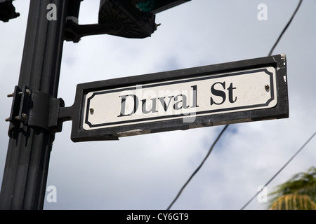 Duval Street key west florida usa Foto Stock