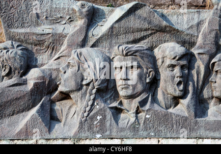 Socialista Albanese monumento in Argirocastro Foto Stock