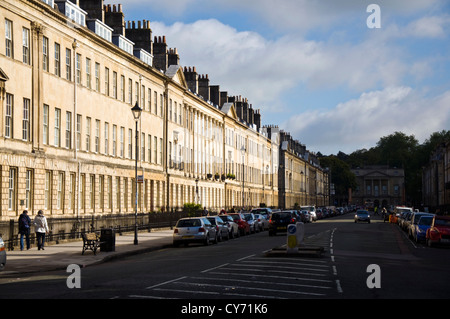 Great Pulteney Street nella vasca da bagno Foto Stock