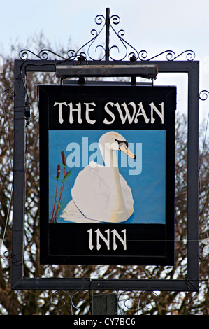 The Swan Inn Pub segno Foto Stock