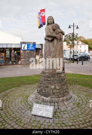 Statua commemorativa per Dumfries e Galloway marinai dispersi in mare Foto Stock