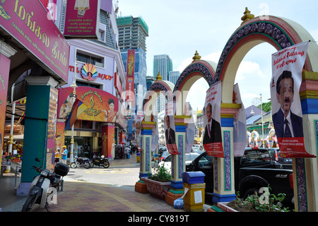 Jalan Tun Sambantham, Little India, Kuala Lumpur, Malesia, sud-est asiatico Foto Stock