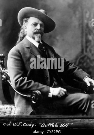 William Frederick Cody, Buffalo Bill (1846-1917), American Plainsman, Scout & Showman Foto Stock