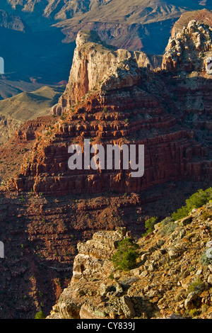 Grand Canyon come visto da Lipan Point, South Rim, il Parco Nazionale del Grand Canyon, Arizona Foto Stock