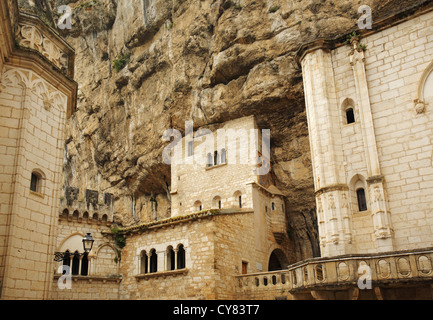 Rocamadour, un comune nel dipartimento di Lot, Francia Foto Stock