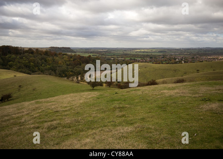 Moody cieli di Barton colline Foto Stock