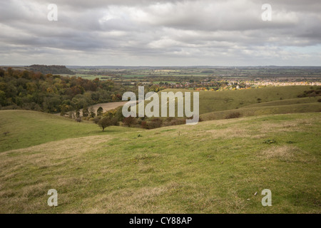 Moody cieli di Barton colline Foto Stock