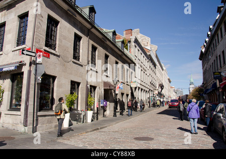 Canada Quebec, Montreal. Storica Vecchia area del porto di Montreal. Foto Stock