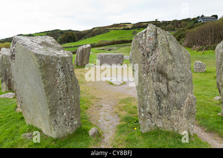 Drombeg stone circle nella contea di Cork, Irlanda Foto Stock