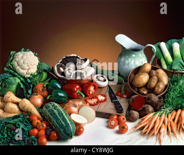 Ortaggi ancora vita Foto Stock