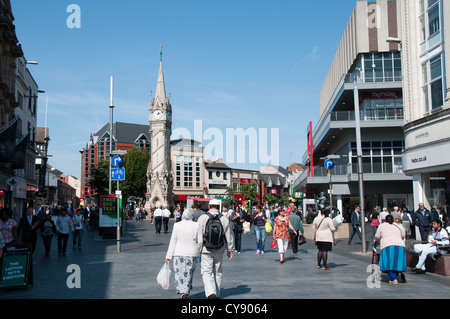 Il Memoriale di Haymarket Clocktower in Leicester City Centre, England Regno Unito Foto Stock