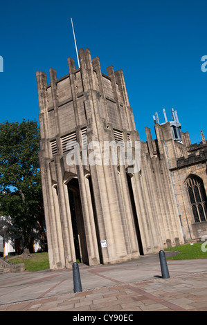 La cattedrale nel centro della città di Sheffield, South Yorkshire Regno Unito Foto Stock