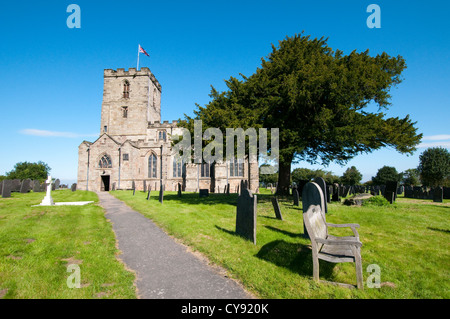 Il priorato di chiesa di St Mary e St Hardulph a Breedon sulla collina, LEICESTERSHIRE REGNO UNITO Inghilterra Foto Stock