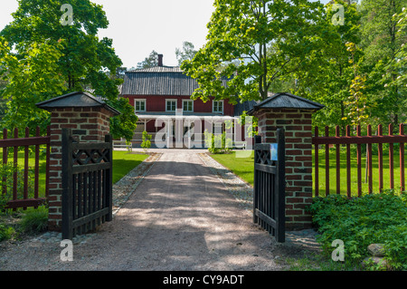 Kahiluoto Manor House sull'Isola dei Musei di Seurasaari a Helsinki in Finlandia Foto Stock