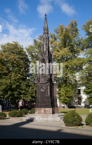 Heinrich rubenow monumento, rubenow square, Greifswald, vorpommern-distretto di Greifswald, mecklenburg-vorpommern, Germania Foto Stock