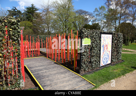 Giardino avventura 'un bastone nel tempo' al Trentham Gardens Stoke-on-Trent Staffordshire Inghilterra Regno Unito Foto Stock