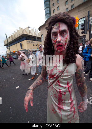 Il Brighton zombie a piedi,2012. Foto Stock