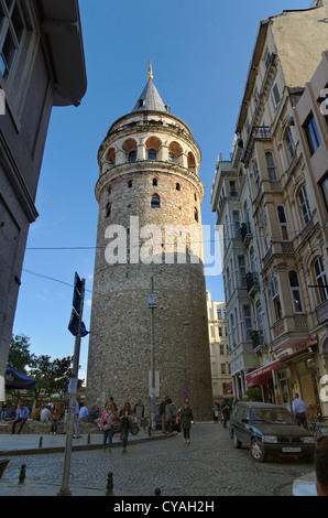 Torre di Galata in Galata, Istanbul, Turchia Foto Stock