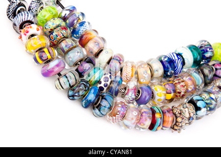 Perline di vetro Murano Foto Stock