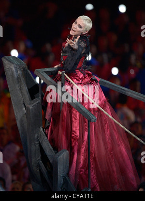 Annie Lennox al London 2012 Olympic Cerimonia di chiusura Foto Stock