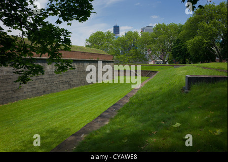 Le fortificazioni Governor's Island NEW YORK CITY Foto Stock