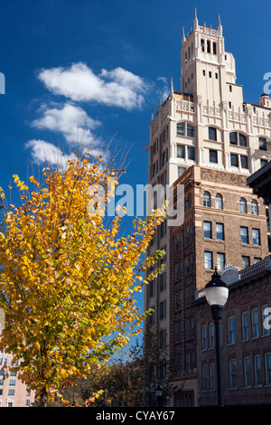 Jackson edificio vicino Pack Square - Asheville, North Carolina, STATI UNITI D'AMERICA Foto Stock