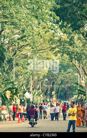 Festival di Thaipusam, celebrazioni degli indù in Penang, Malesia 2011. Foto Stock