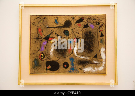 L'Europa, la Svizzera, Zurigo, Kunsthaus, museo d'arte, la pittura di Joan Miro, personnages et oiseaux dans la nuit, 1939 Foto Stock