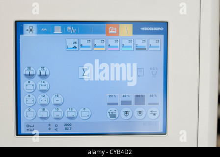Cp2000 unità di comando per la heidelberg speedmaster sheetfed stampa offset Foto Stock