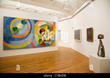 L'Europa, la Svizzera, Zurigo, Kunsthaus, museo d'arte, sulla destra il grand personnage, scultura di Joan Miro, 1955-1956 Foto Stock