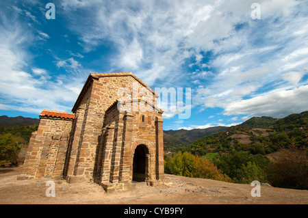 Chiesa di Santa Cristina di Lena (Spagnolo: Santa Cristina de Lena) nelle Asturie, Spagna. Foto Stock