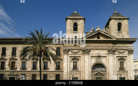 Spagna. Valencia. Palazzo monastero di El Tempio. Costruito per ordine di Carlo III, in italiano in stile neoclassico. Foto Stock